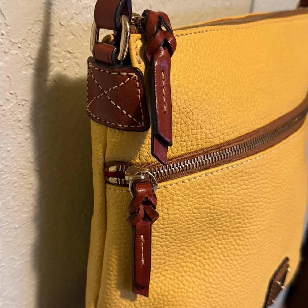 Dooney & Bourke Mustard Yellow Crossbody Bag - Picture 14 of 15